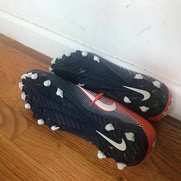 Nike Vapor Speed Orange and Navy Blue Football Cleats Sz 12.5 main image 4
